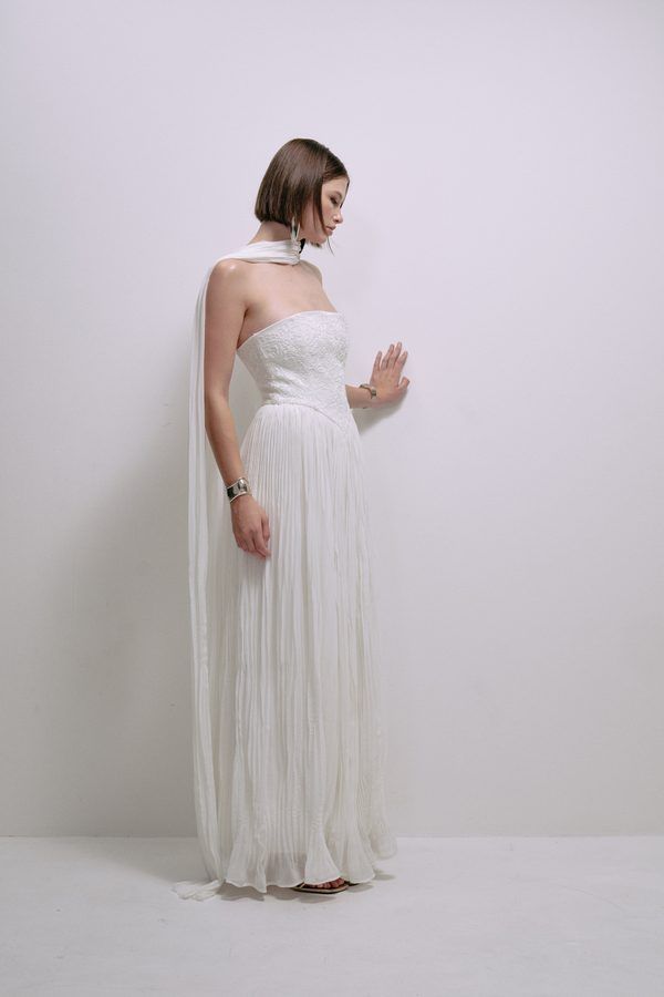 Vestido Lourdes Marfil