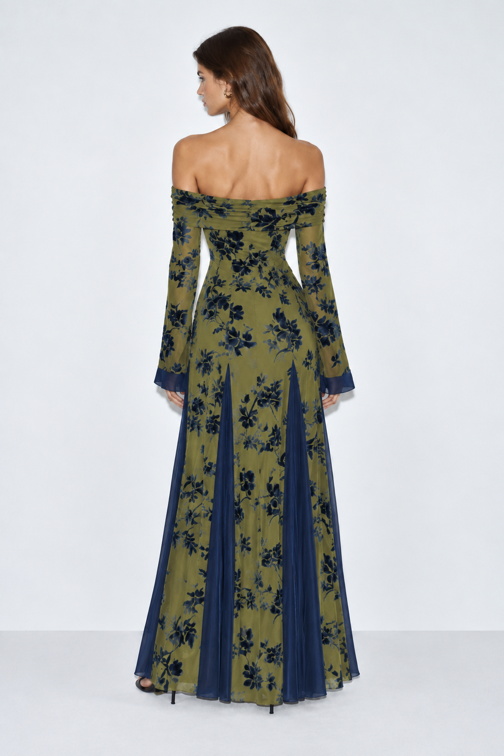 Vestido Constanza Jacquard Verde