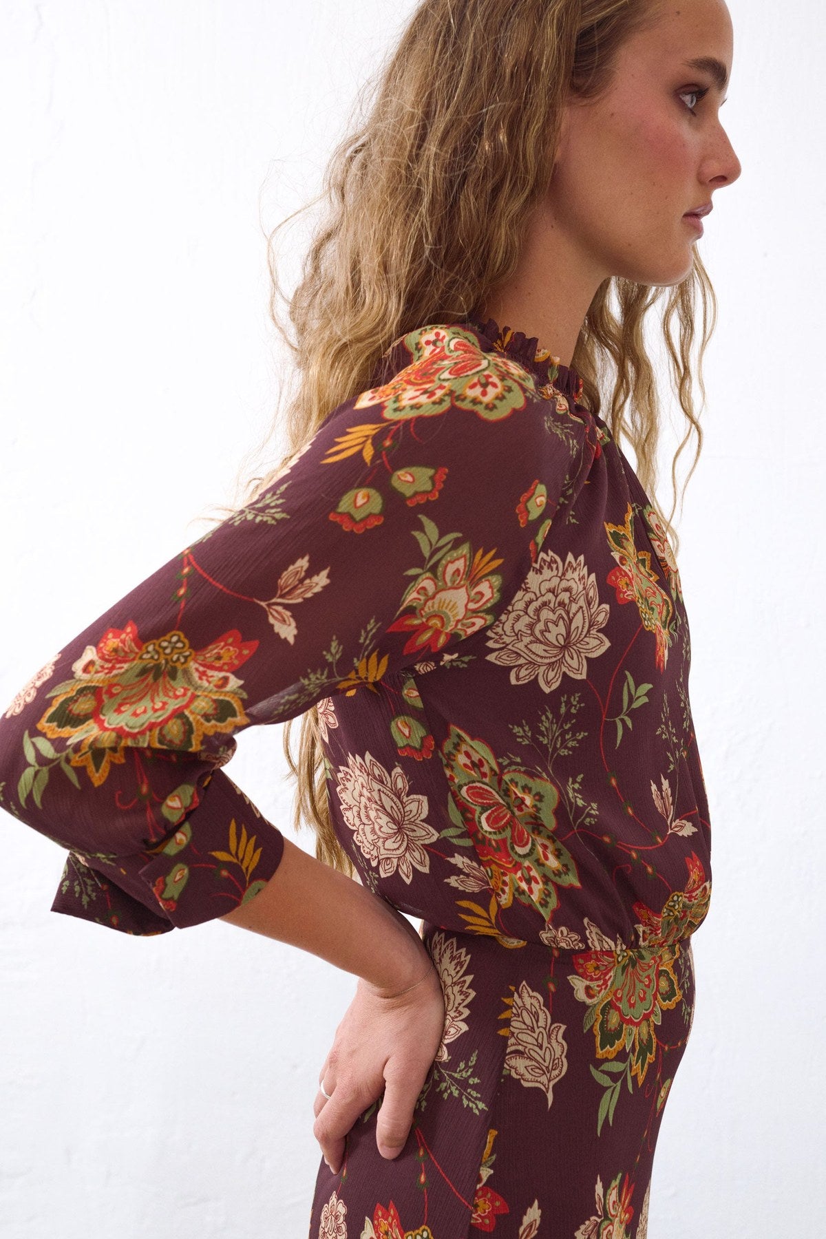 Vestido Matiz Berenjena