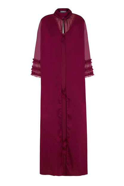 Vestido Mara Largo Buganvilla con Chaleco