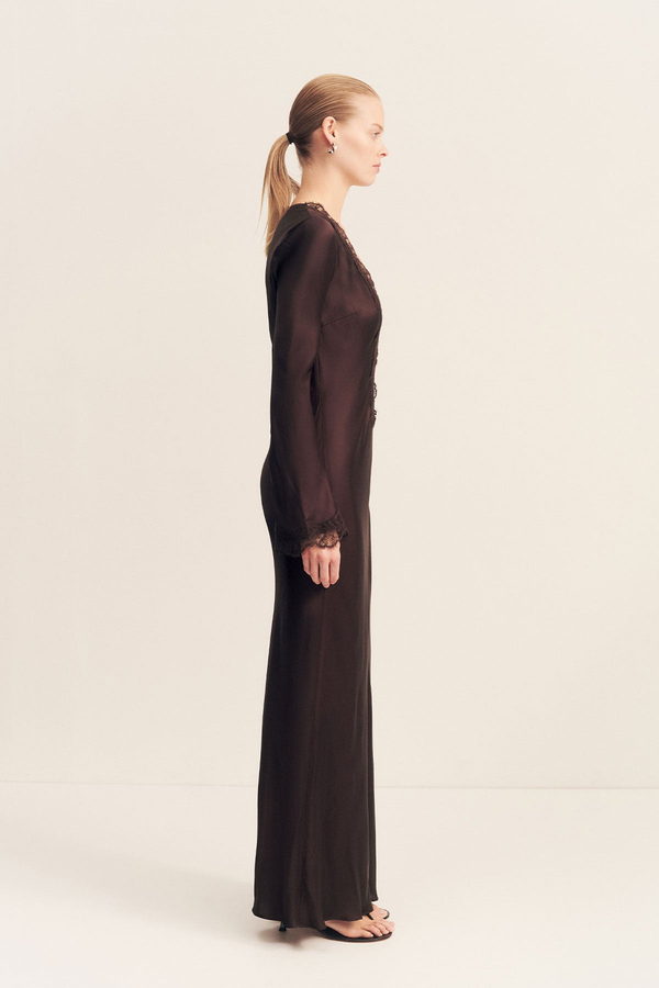 Vestido Allegra Encaje Manga Larga