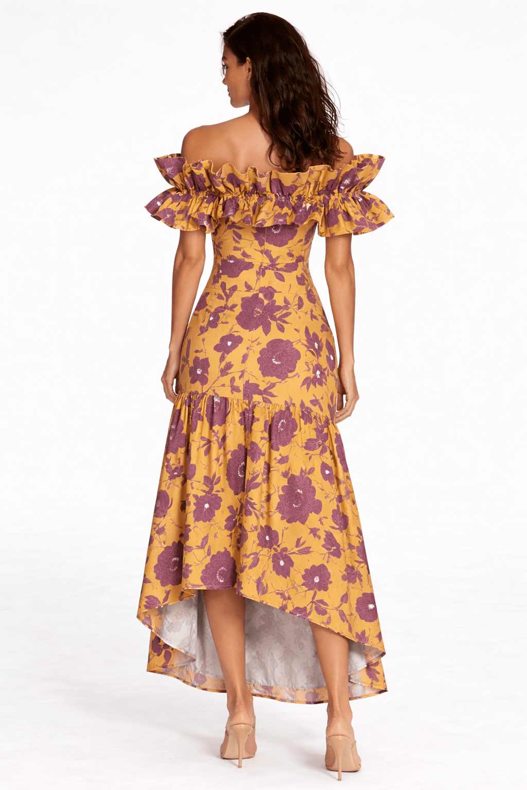 Vestido Sur Mostaza y Vino