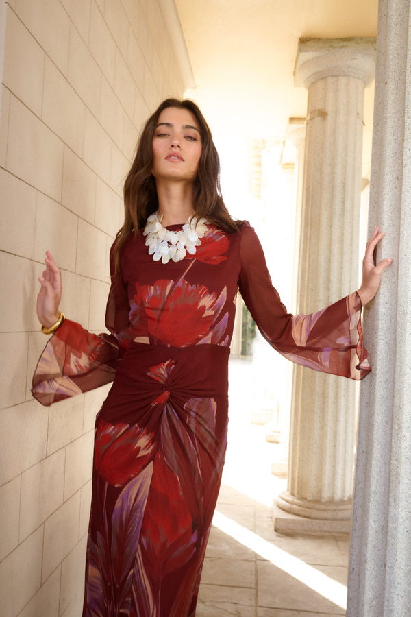 Vestido Creta Frambuesa