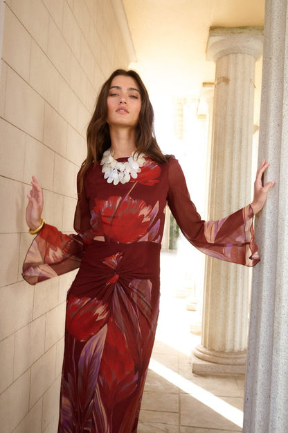 Vestido Creta Frambuesa