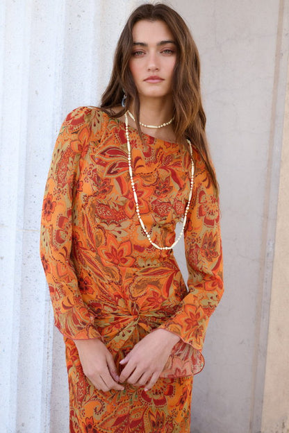 Vestido Creta Mandarina