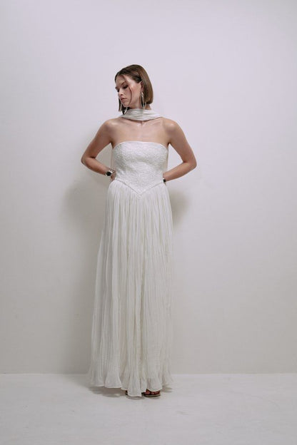 Vestido Lourdes Marfil
