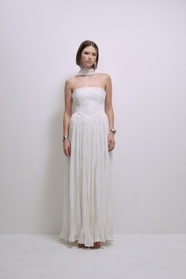 Vestido Lourdes Marfil