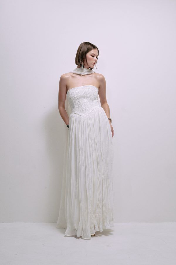 Vestido Lourdes Marfil