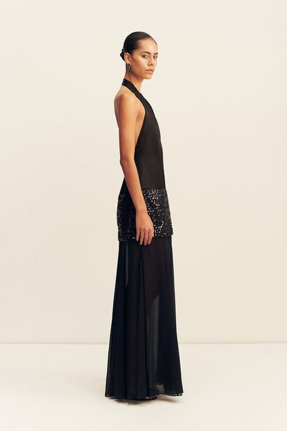 Vestido Bianca Halter Negro