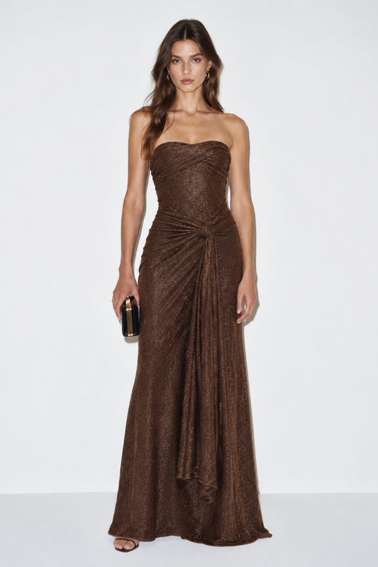 Vestido Vanessa Marrón