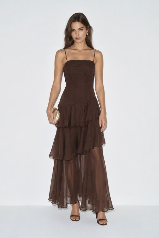 Vestido Colleen Café