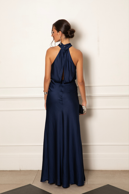 Vestido Denisse Azul Marino
