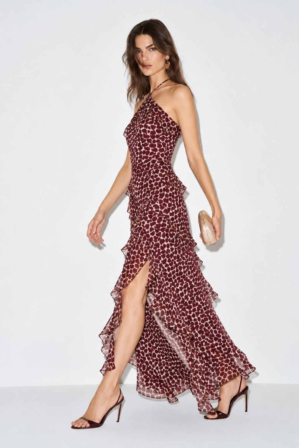 Alessandra Printed Amaretto Dress