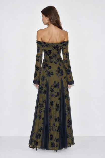 Vestido Constanza Jacquard Verde