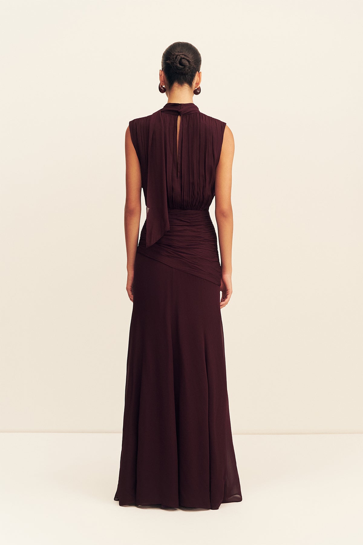 Vestido Amina Pañuelo Vino