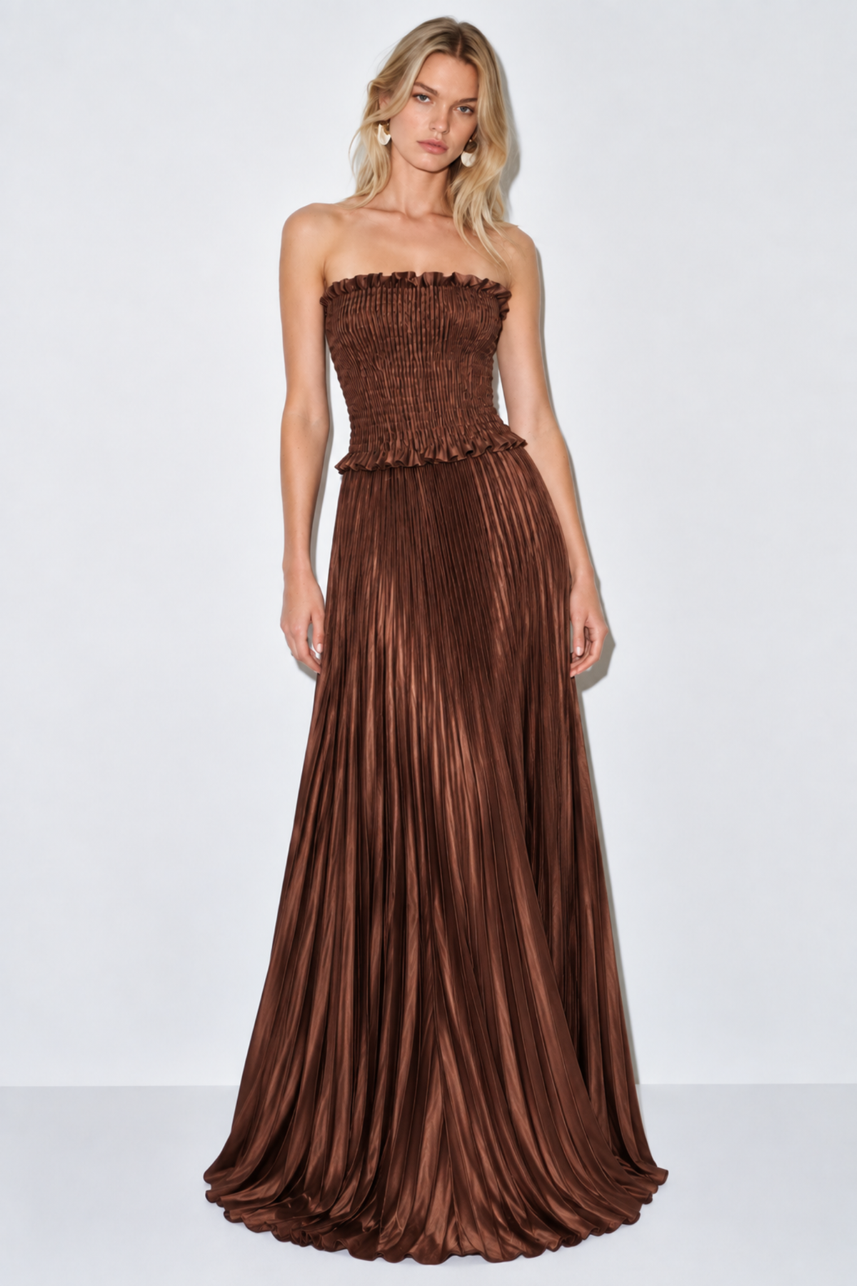 Vestido Leah Bronce Shimmer