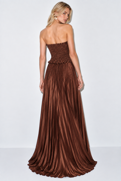 Vestido Leah Bronce Shimmer