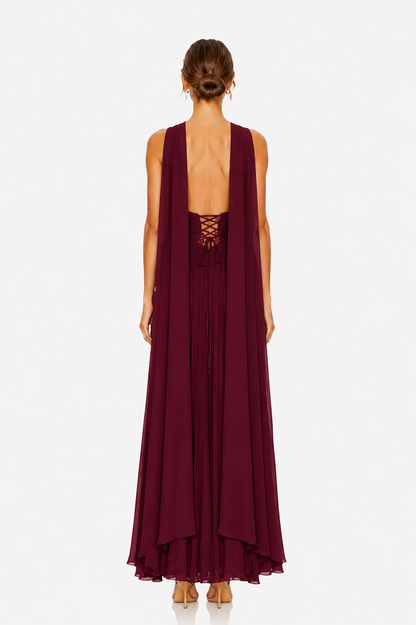 Misha Burgundy Dress