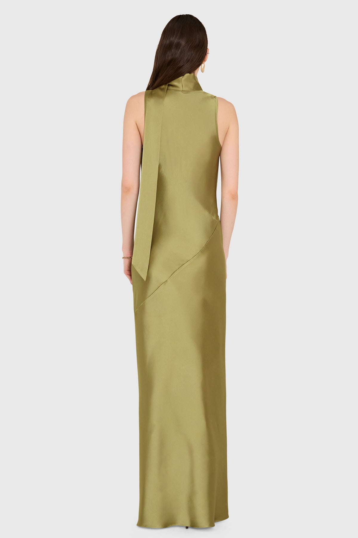 Vestido Maxi Paula Verde - Amanda Uprichard