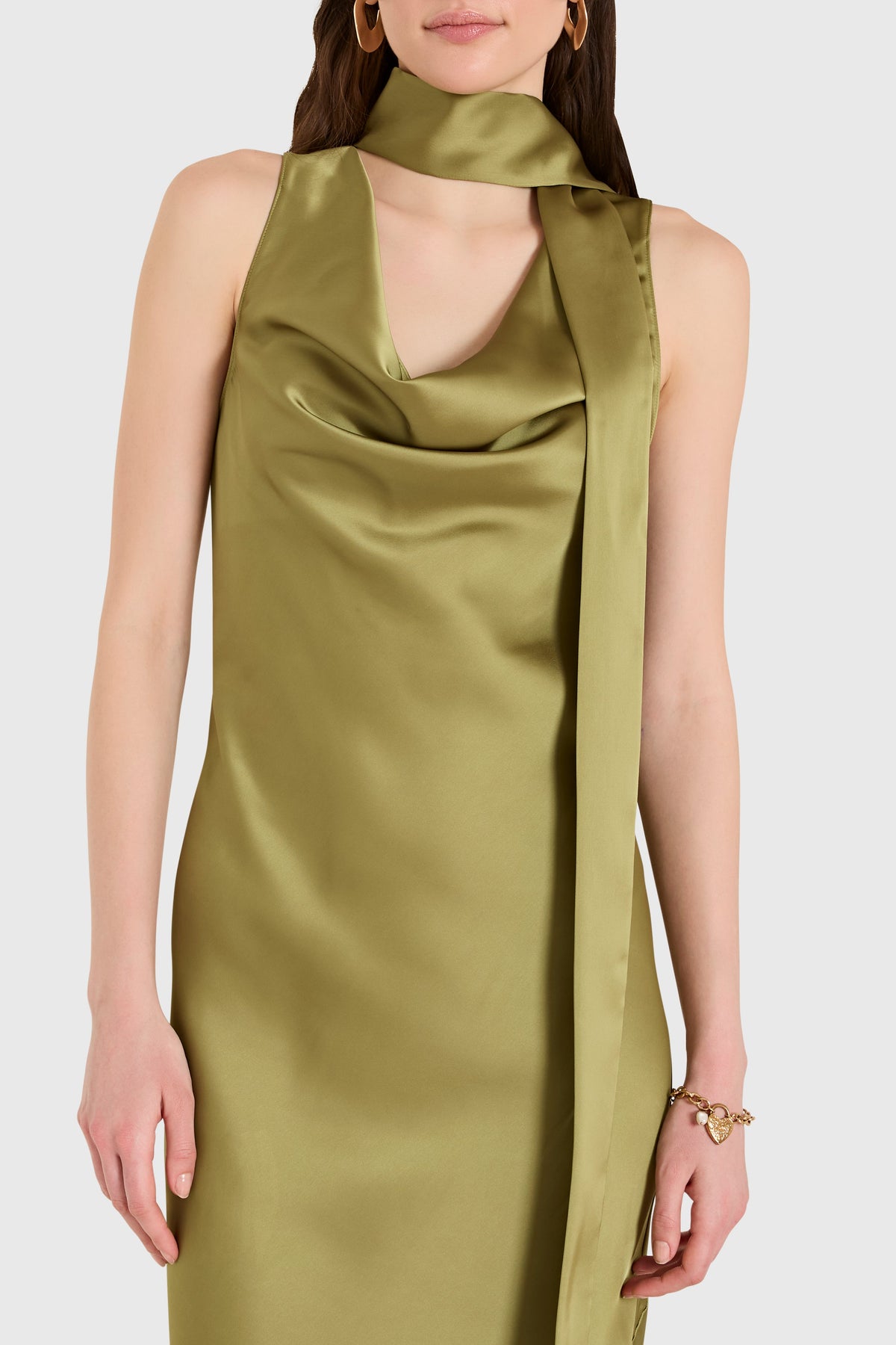 Vestido Maxi Paula Verde - Amanda Uprichard