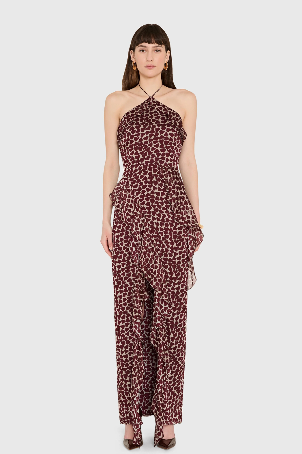 Vestido Alessandra Estampado Amaretto