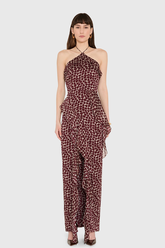 Vestido Alessandra Estampado Amaretto