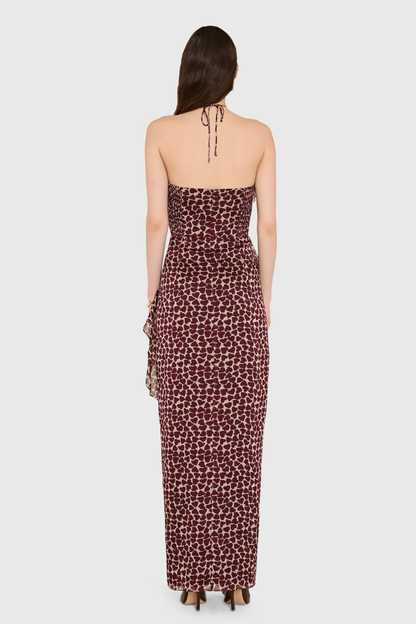Vestido Alessandra Estampado Amaretto