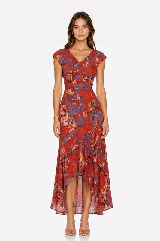 Vestido Ambrosía Teja