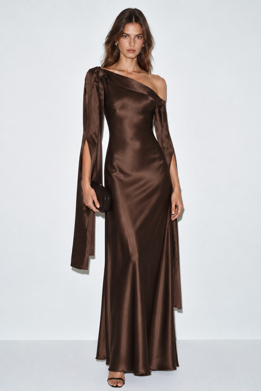 Vestido Elise Marrón