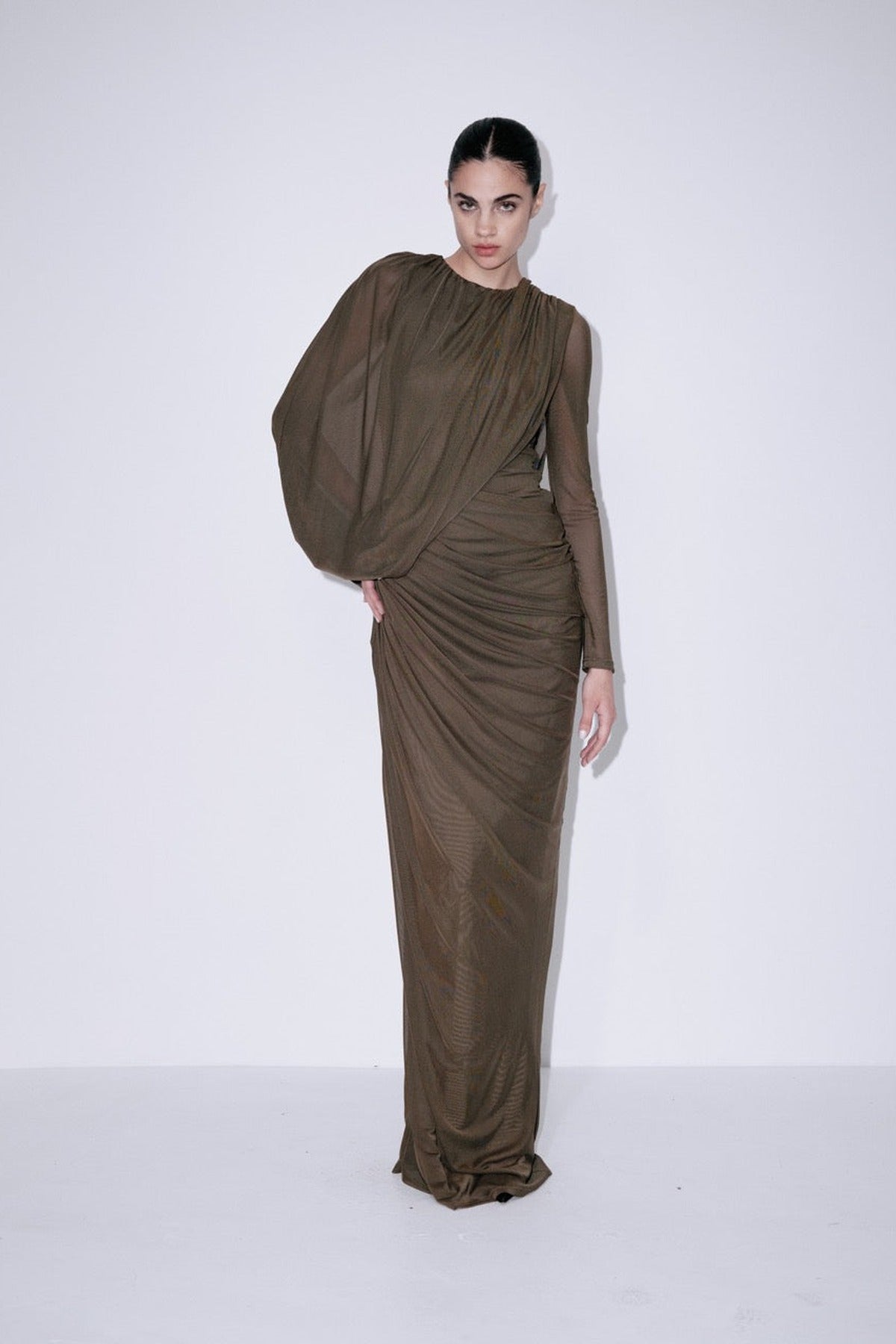Vestido Alessandra Verde Bosque