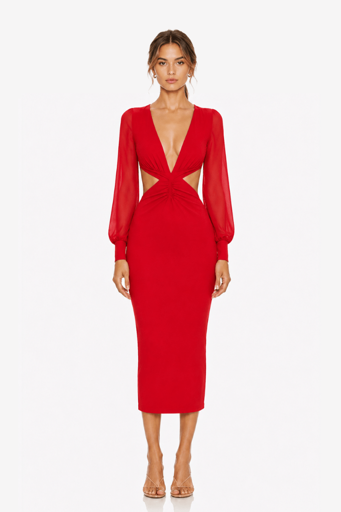 Vestido Monica Rojo