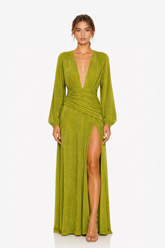 Vestido Oraly Verde Claro