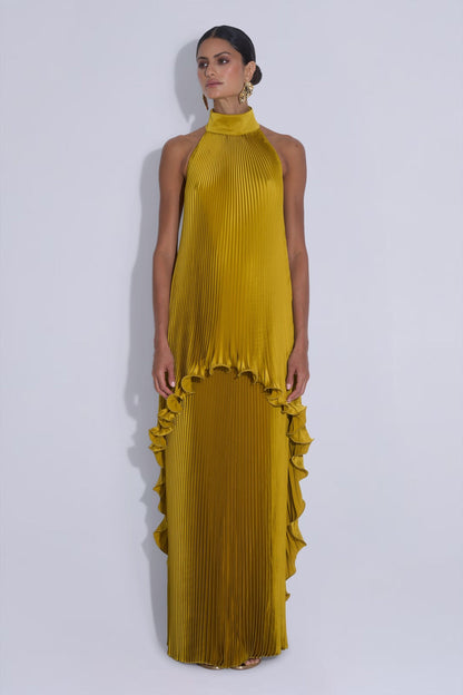 Conjunto Mini & Falda Gala Chartreuse