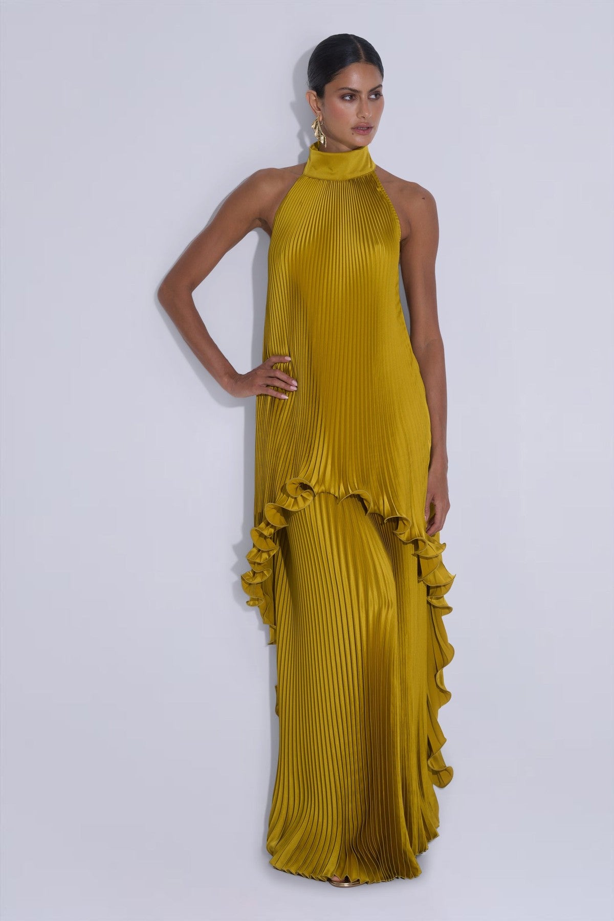 Conjunto Mini & Falda Gala Chartreuse