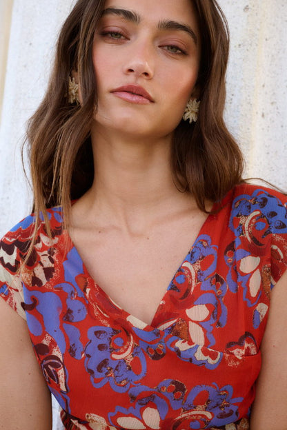 Vestido Ambrosía Teja