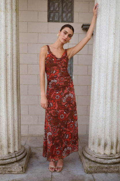 Vestido Nectar Coral