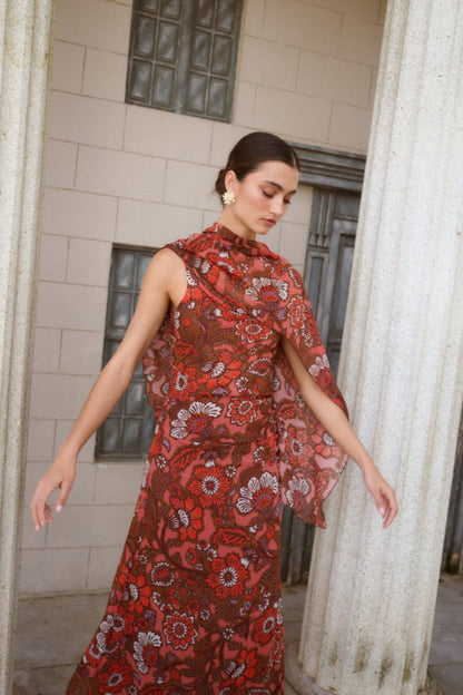 Vestido Nectar Coral