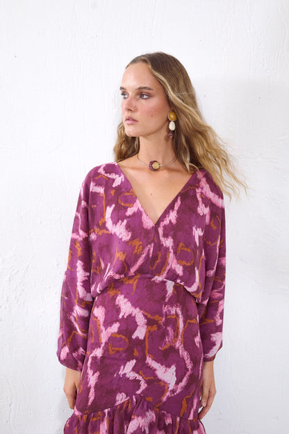 Vestido Taracea Buganvilla