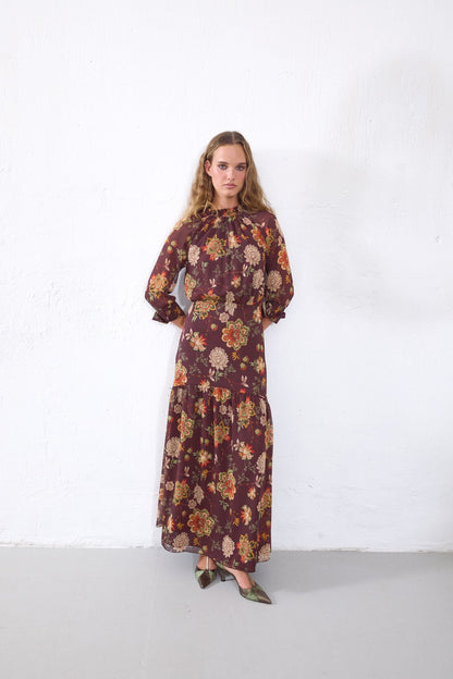 Vestido Matiz Berenjena