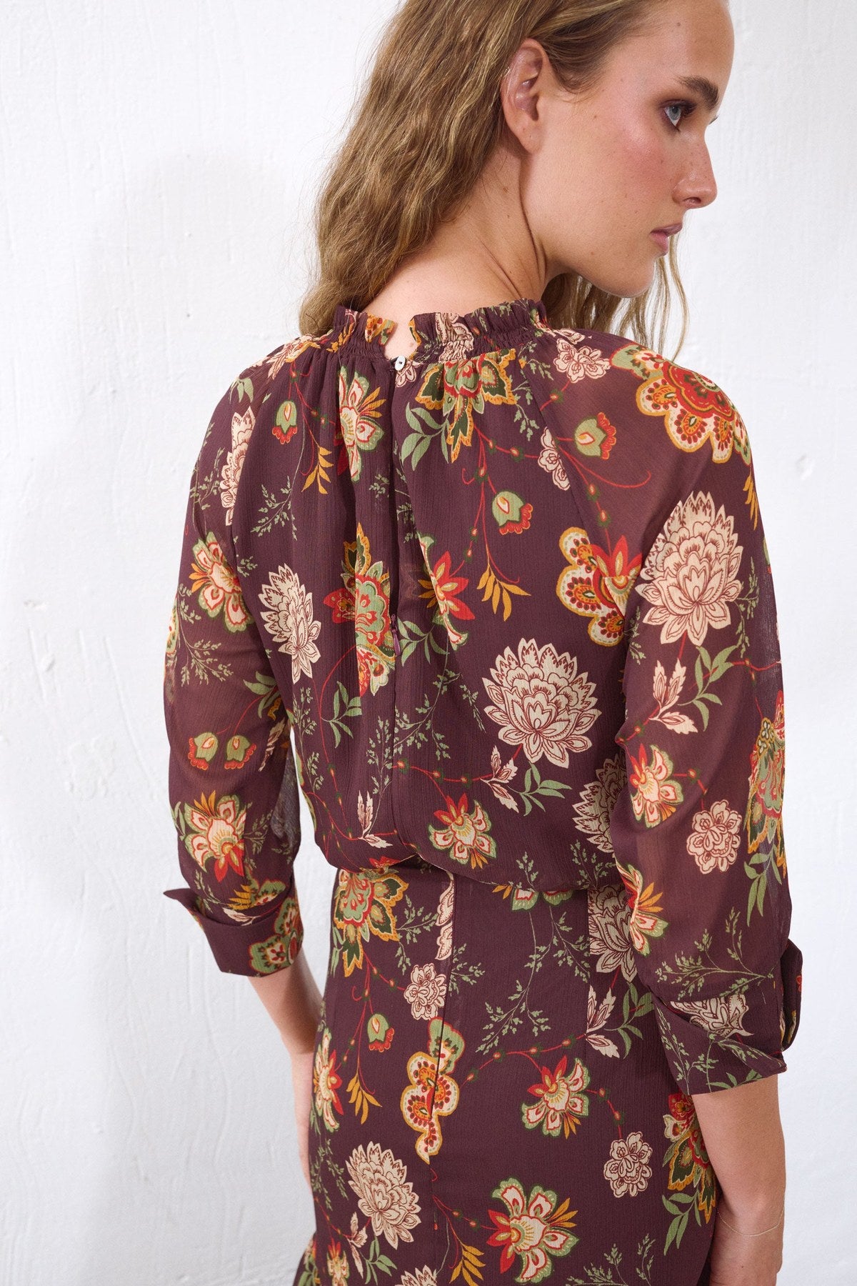 Vestido Matiz Berenjena