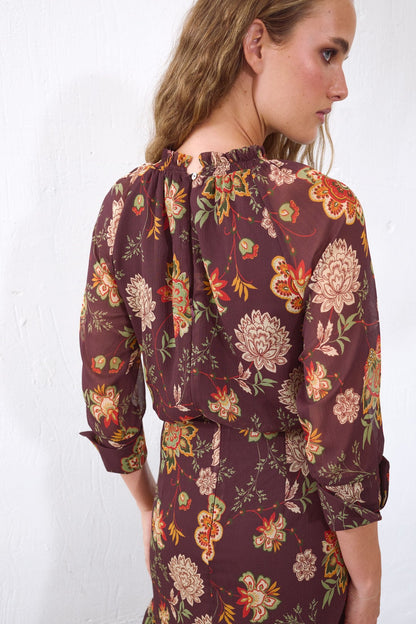 Vestido Matiz Berenjena