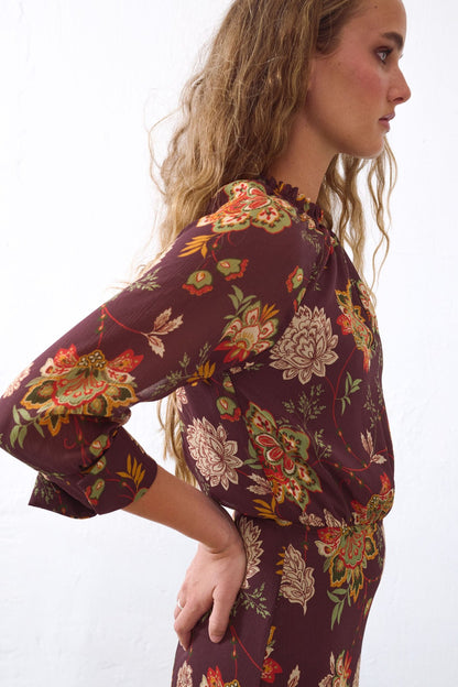 Vestido Matiz Berenjena