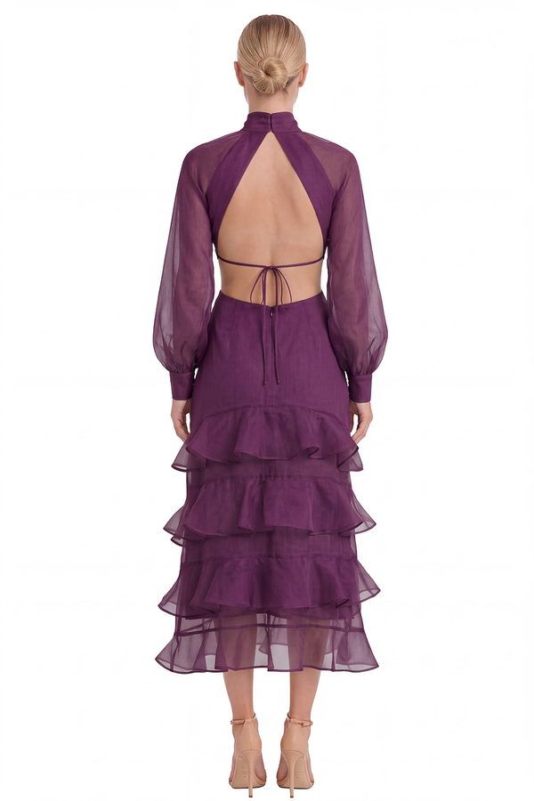 Vestido Meryl Berenjena