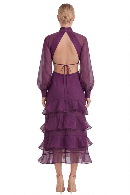 Vestido Meryl Berenjena