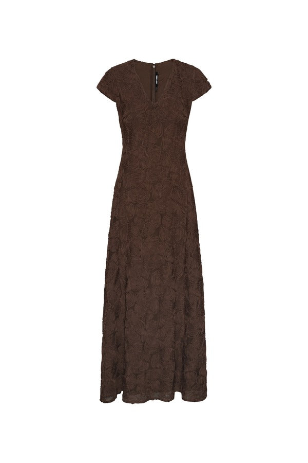 Vestido Flower Mesh Maxi Dress