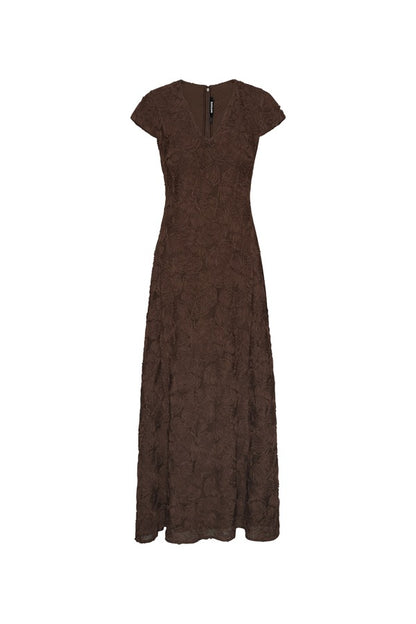 Vestido Flower Mesh Maxi Dress