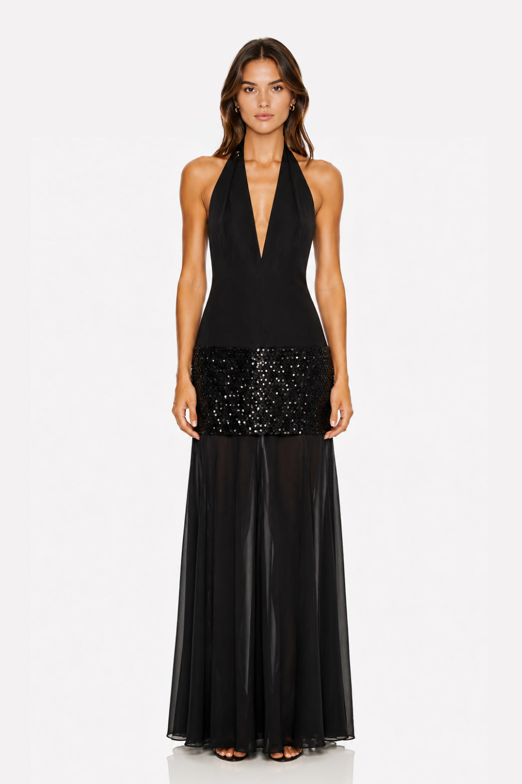 Vestido Bianca Halter Negro