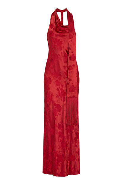 Vestido Maxi Sonya con Flecos Roseta - Amanda Uprichard