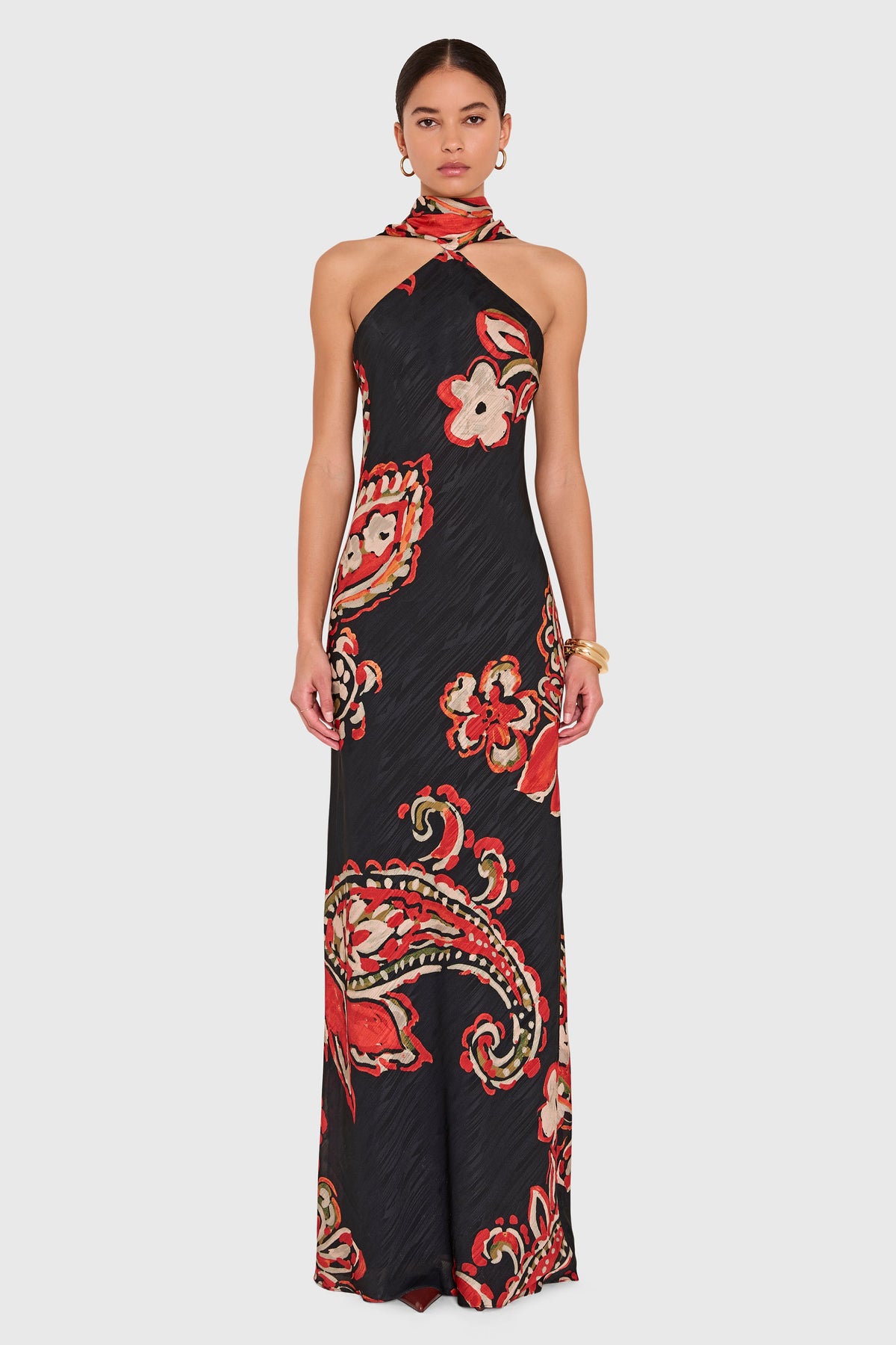 Vestido Maxi Ashton Estampado Kiara - Amanda Uprichard