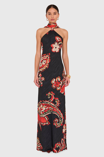 Vestido Maxi Ashton Estampado Kiara - Amanda Uprichard